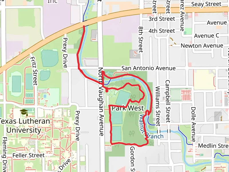 Park West Loop and Walnut Springs Trail