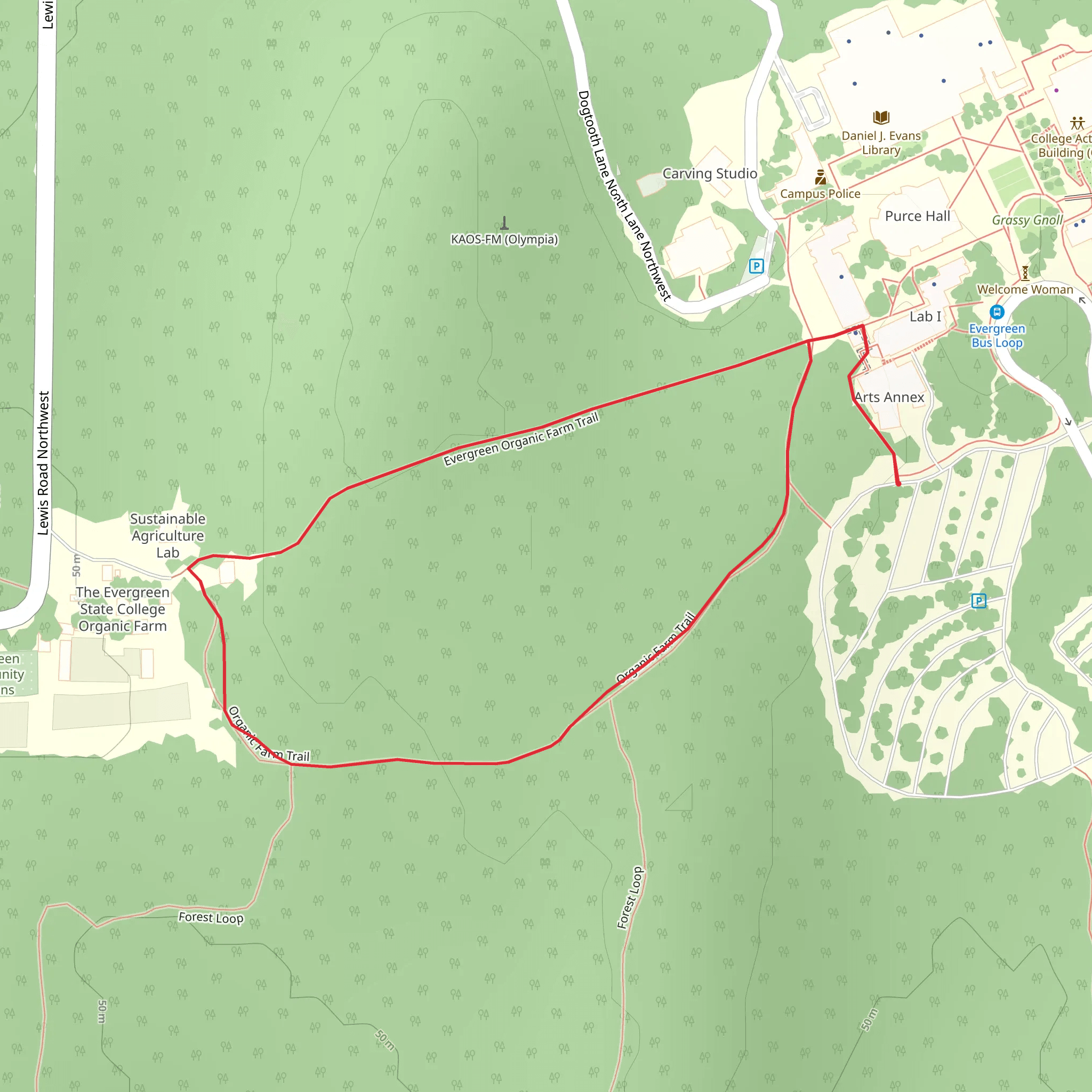 McCann Plaza Drive Loop mobile static map