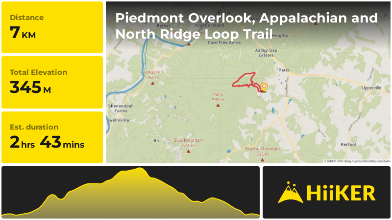 Piedmont Overlook, Appalachian and North Ridge Loop Trail | Fauquier