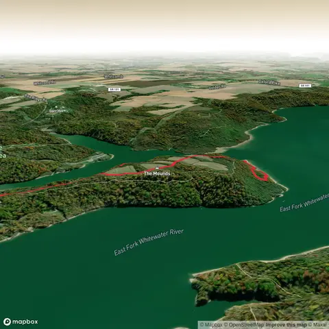 Brookville Lake and The Mounds via Glidewell Trail
