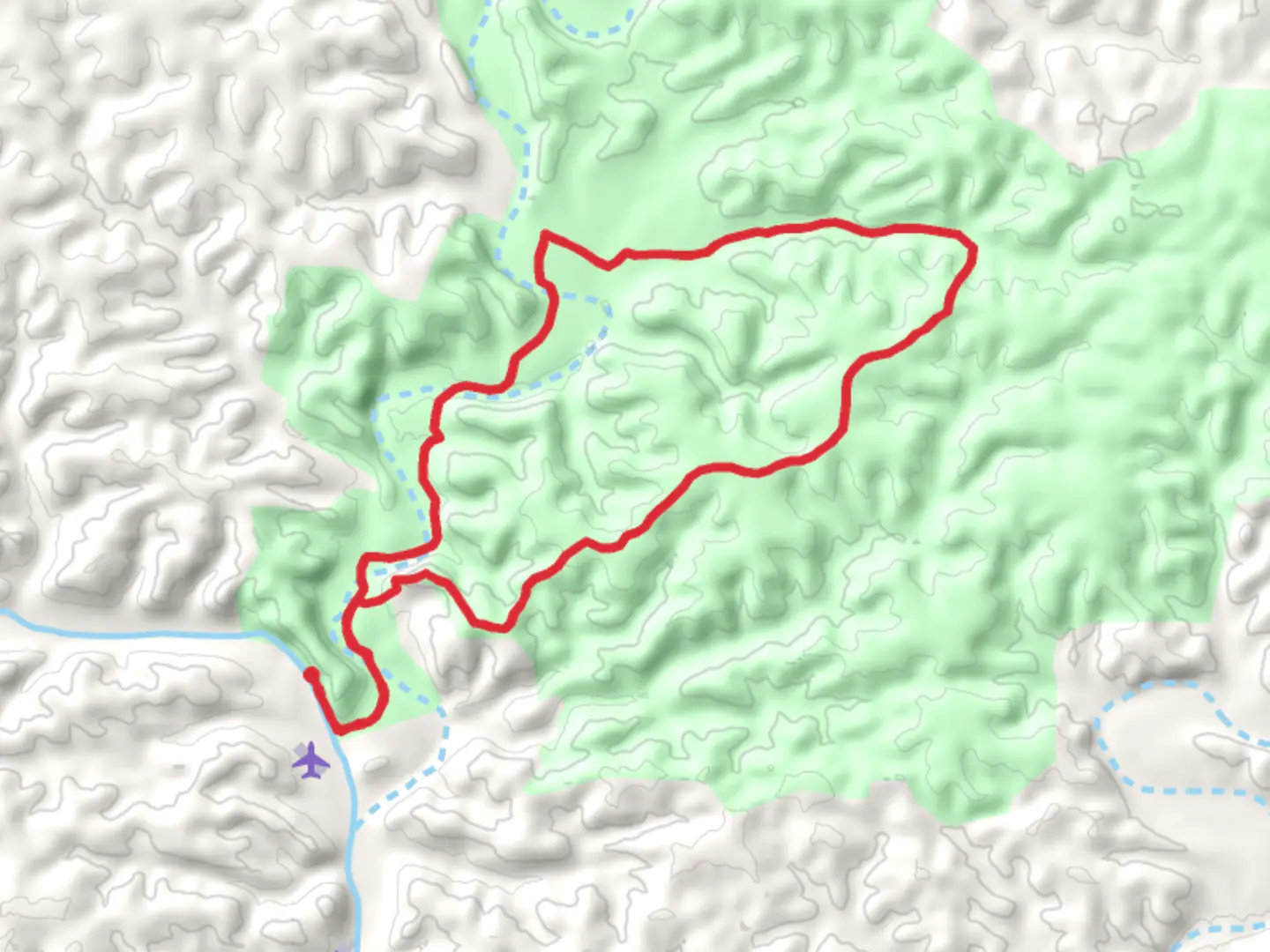 An image depicting the trail Dolan and Jack Creek Loop Trail and its surrounding area.