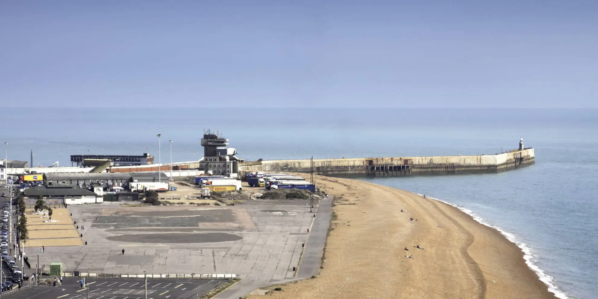 An image depicting the trail Folkestone to Dover along the North Downs Way and its surrounding area.