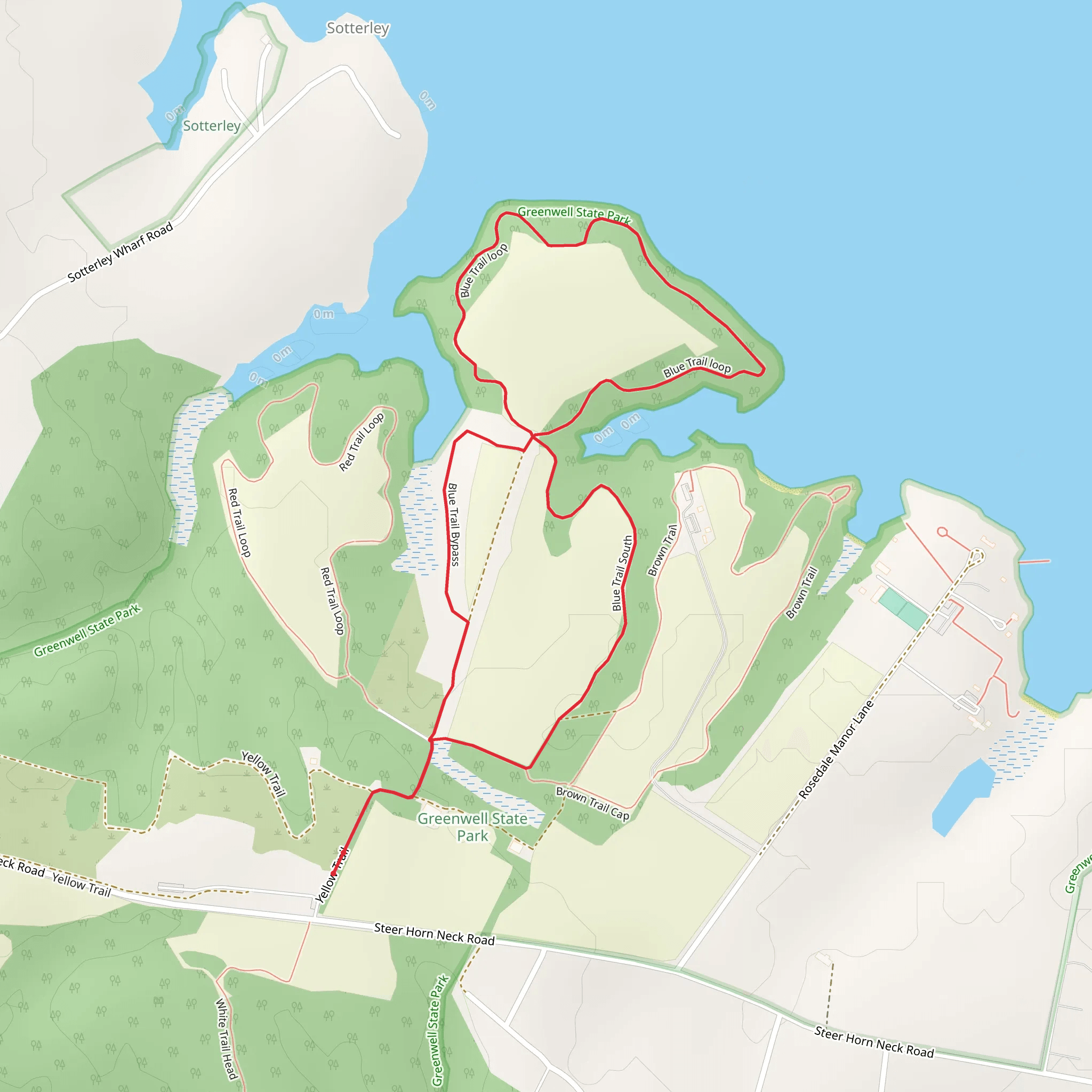 Blue Trail Loop mobile static map