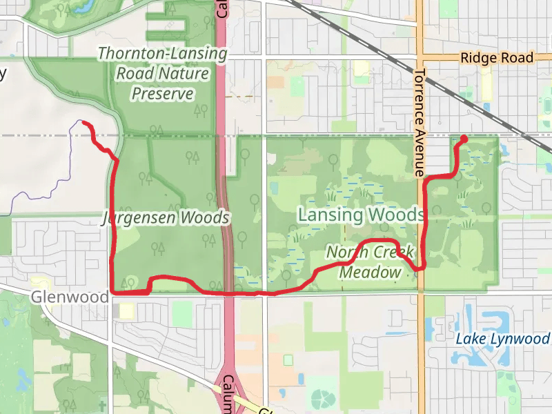 Thorn Creek Red Paved Trail