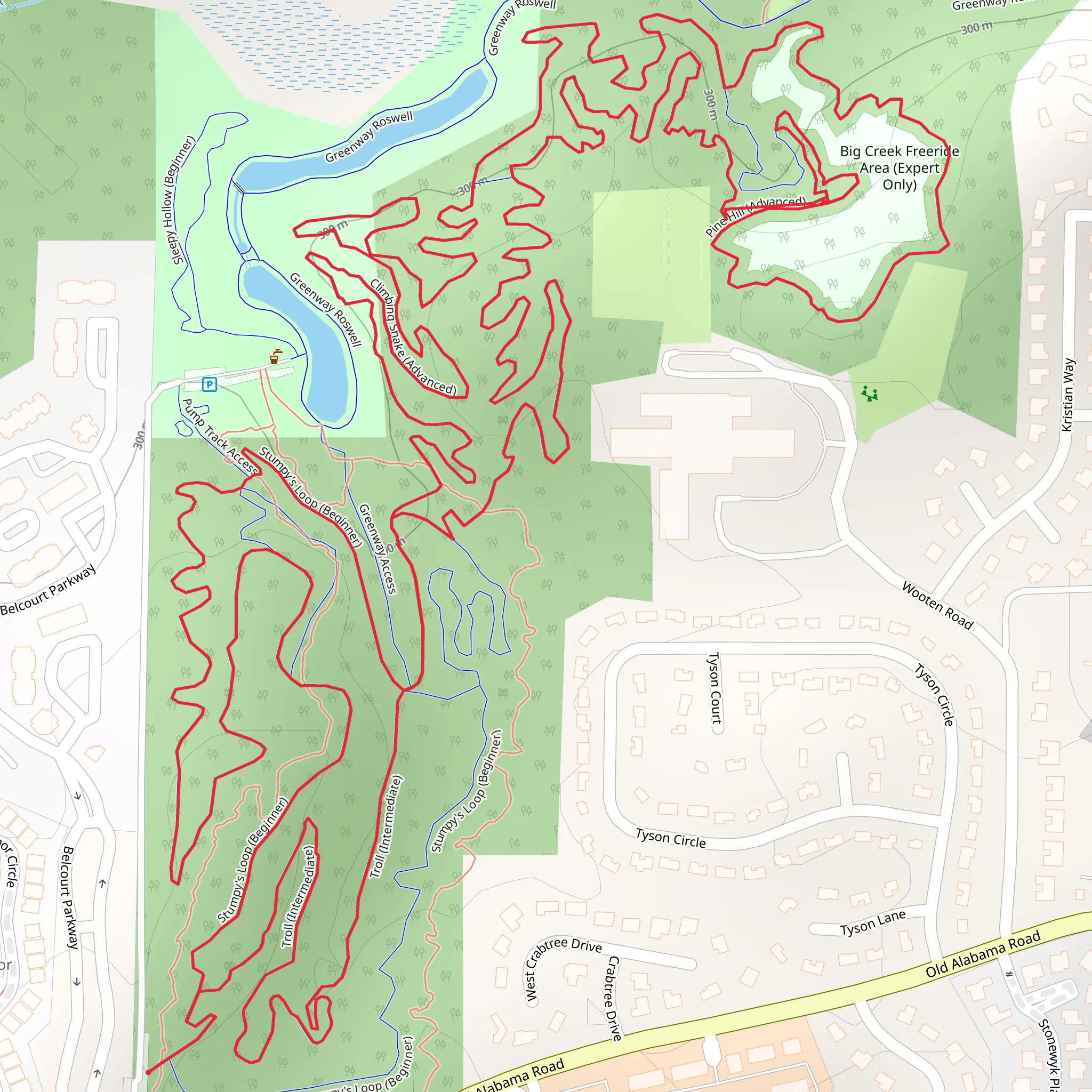 Troll and Climbing Snake Loop mobile static map