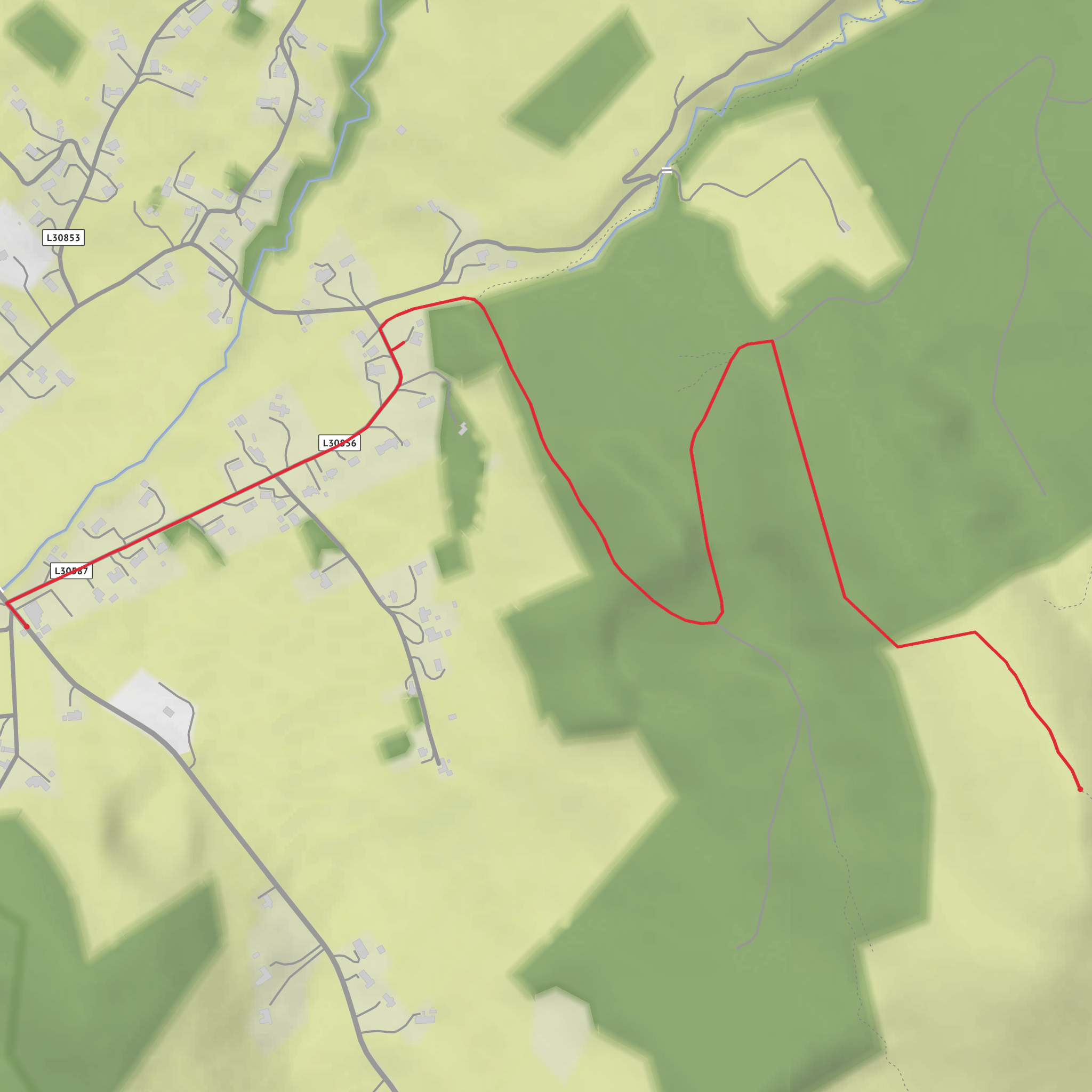 The Round Mountain Hike mobile static map