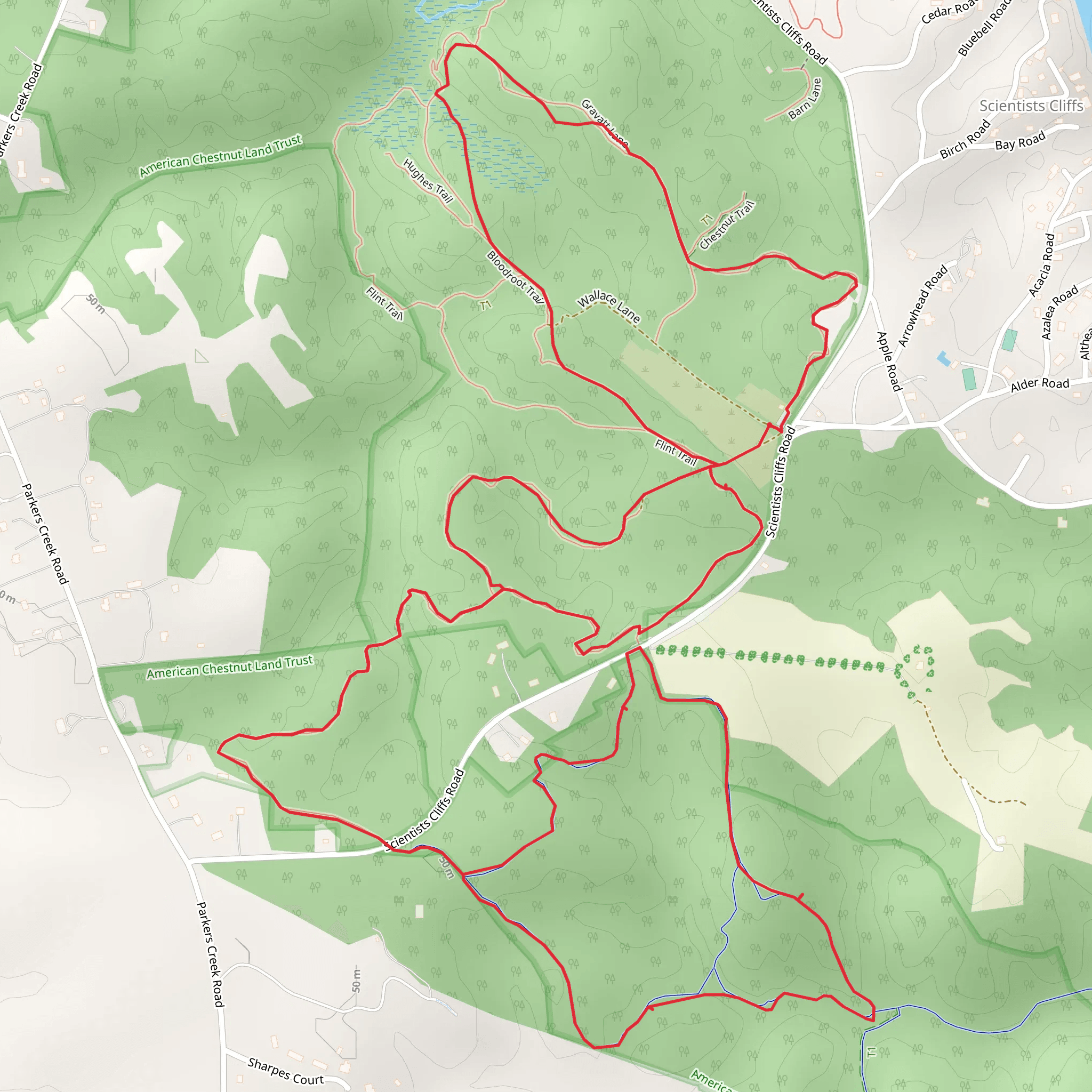 Frog Pond and Laurel Loop Trail mobile static map