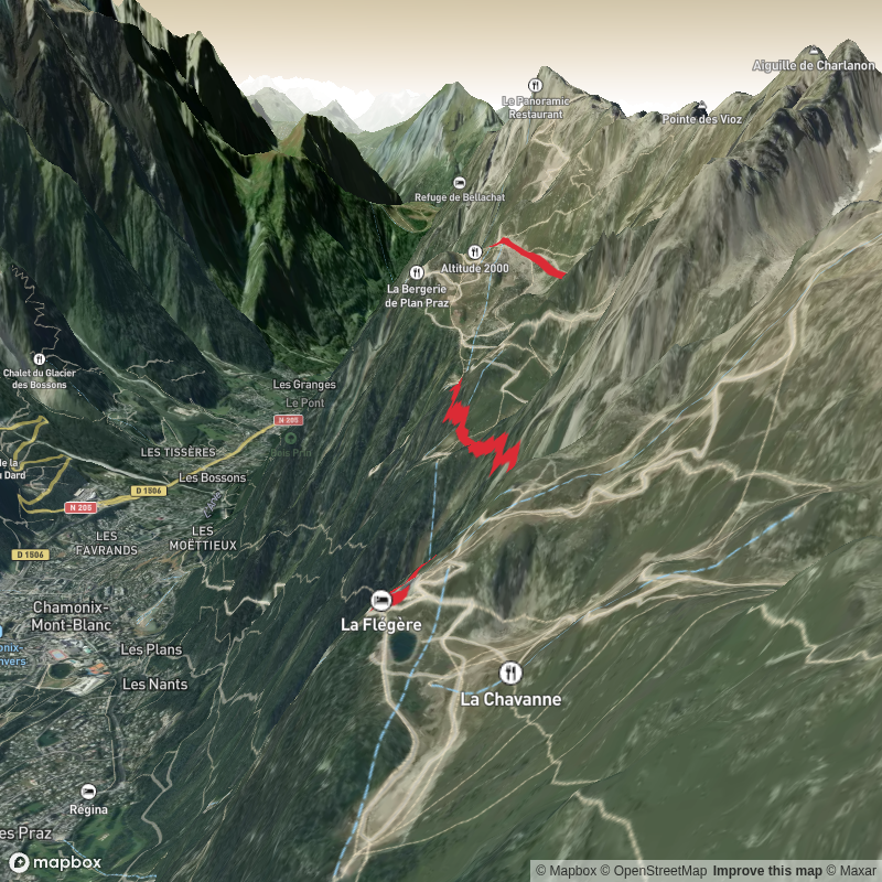 Gran Balcon Sud from Chamonix-Mont-Blanc