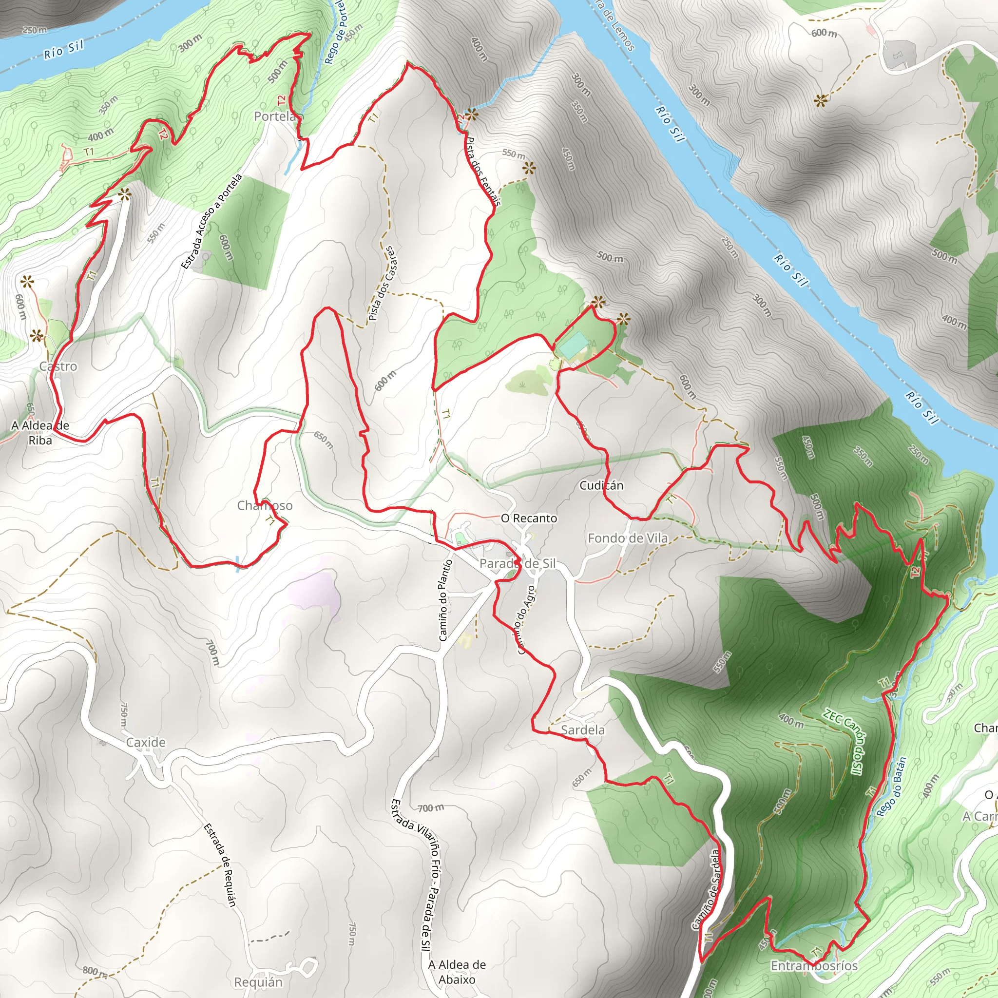 Sil Canyon - Santa Cristina PR G 098 mobile static map