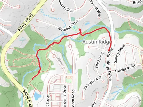 Rocky Run Trail in Robertson Towson Park