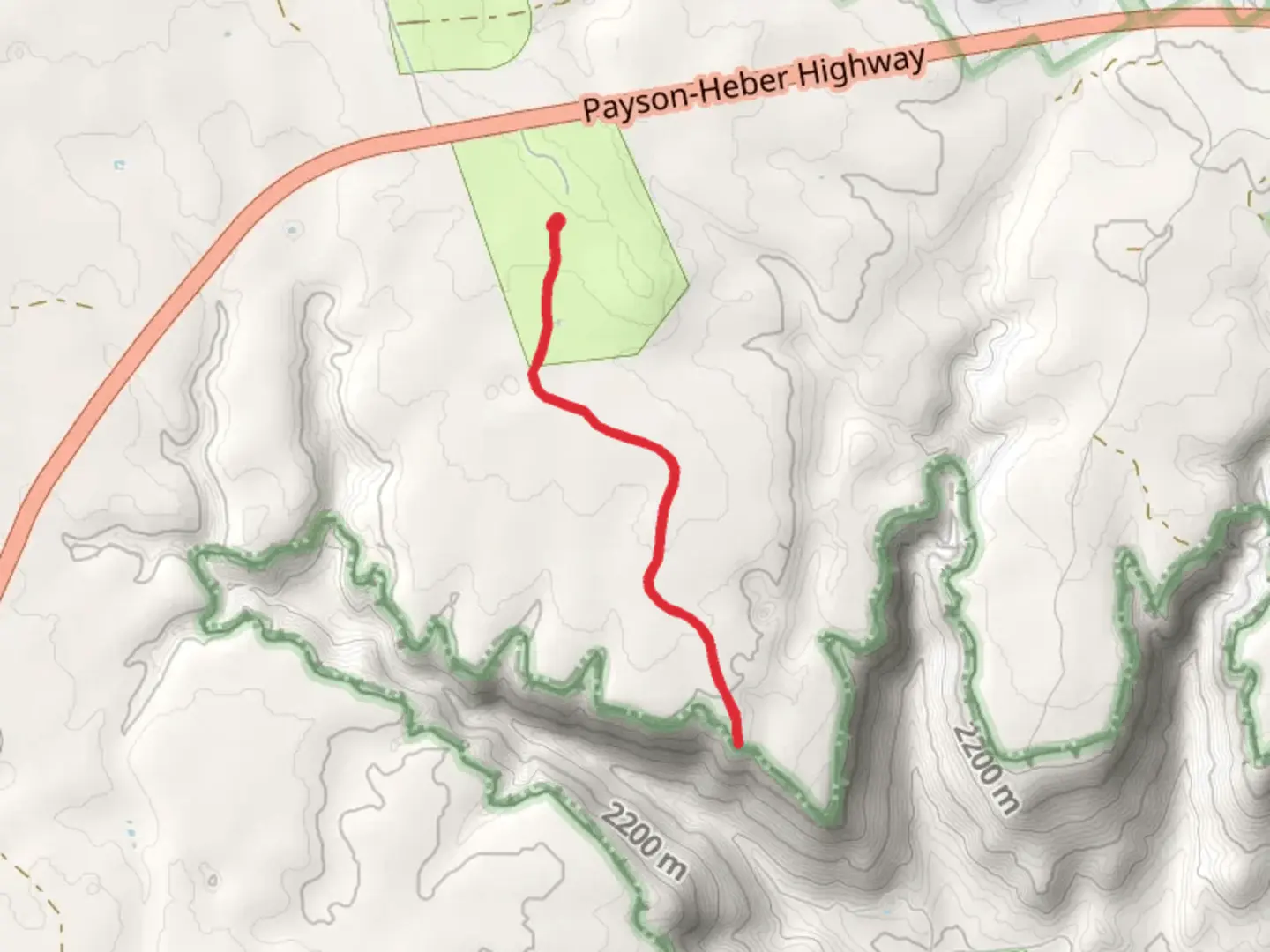 An image depicting the trail Back Alley Trail and its surrounding area.