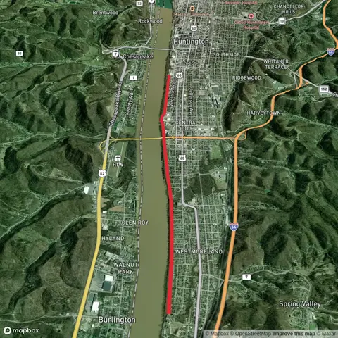 Huntington Floodwall Trail