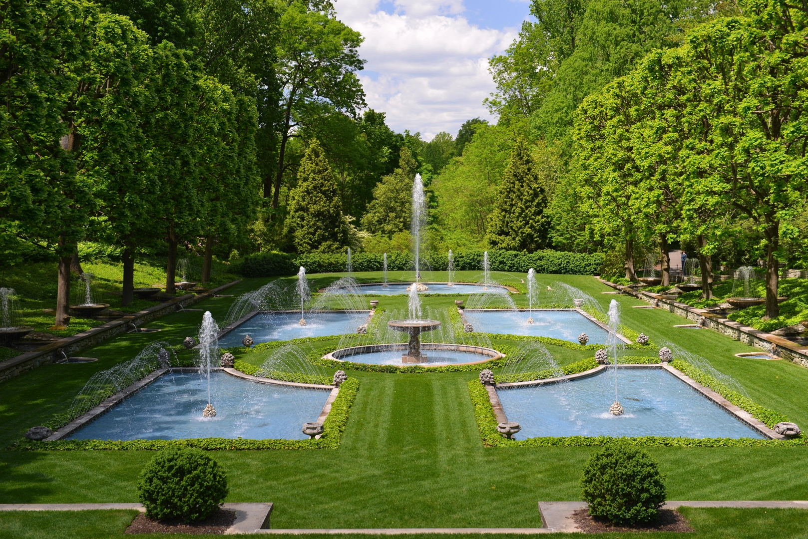 An image depicting the trail Longwood Gardens Loop and its surrounding area.