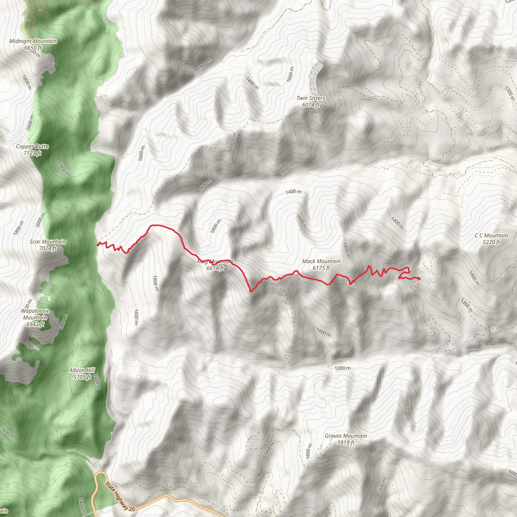 Mac - King Trail mobile static map