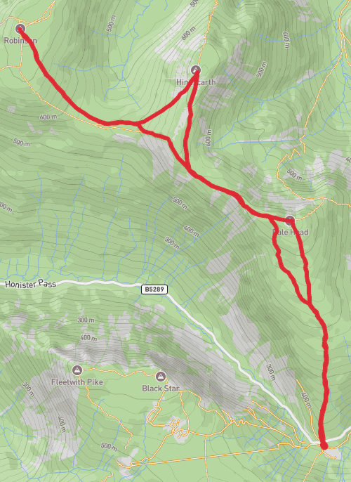 Robinson, Hindscarth, Dale Head mobile static map