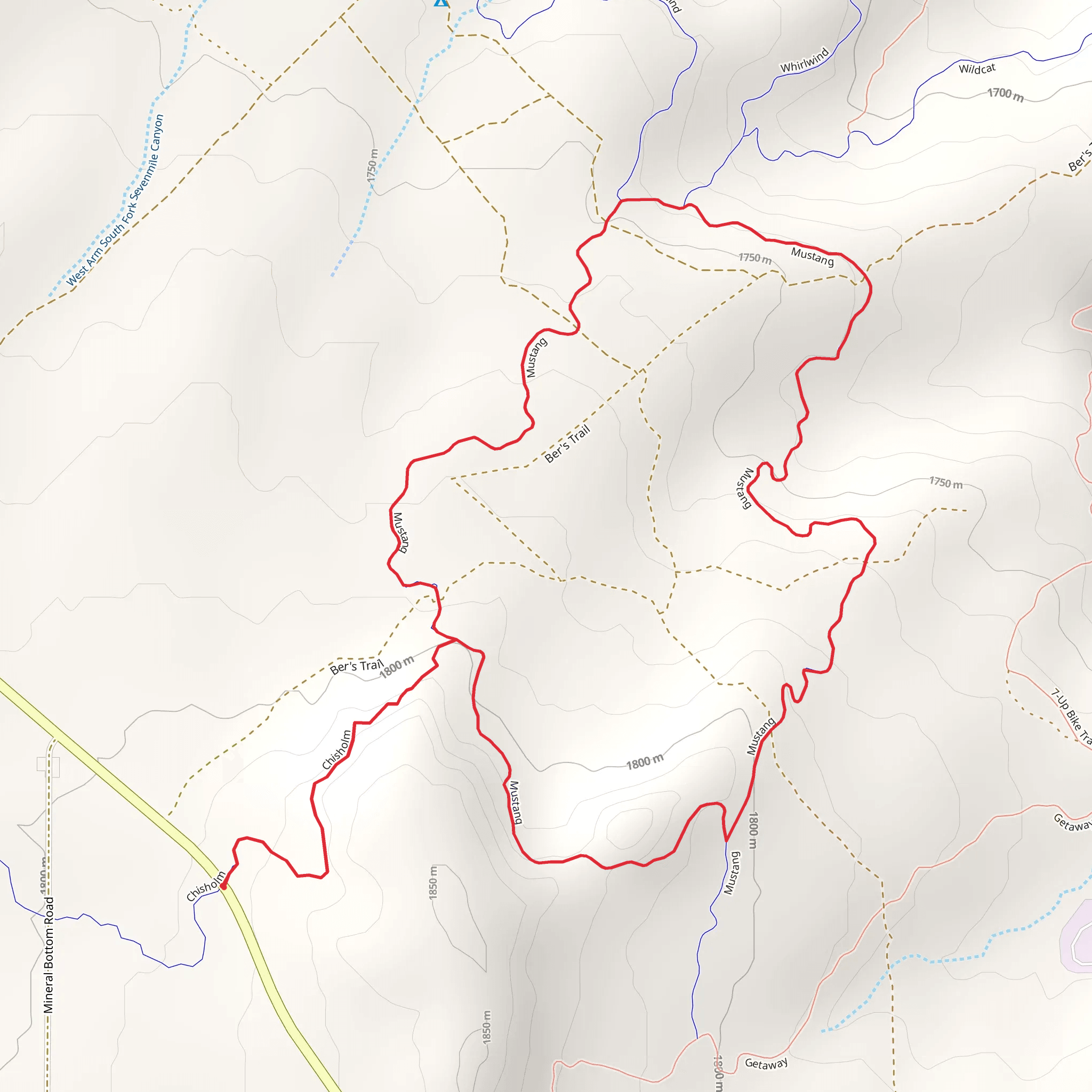 Mustang Loop mobile static map