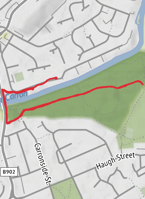 Hike from Carron mobile static map