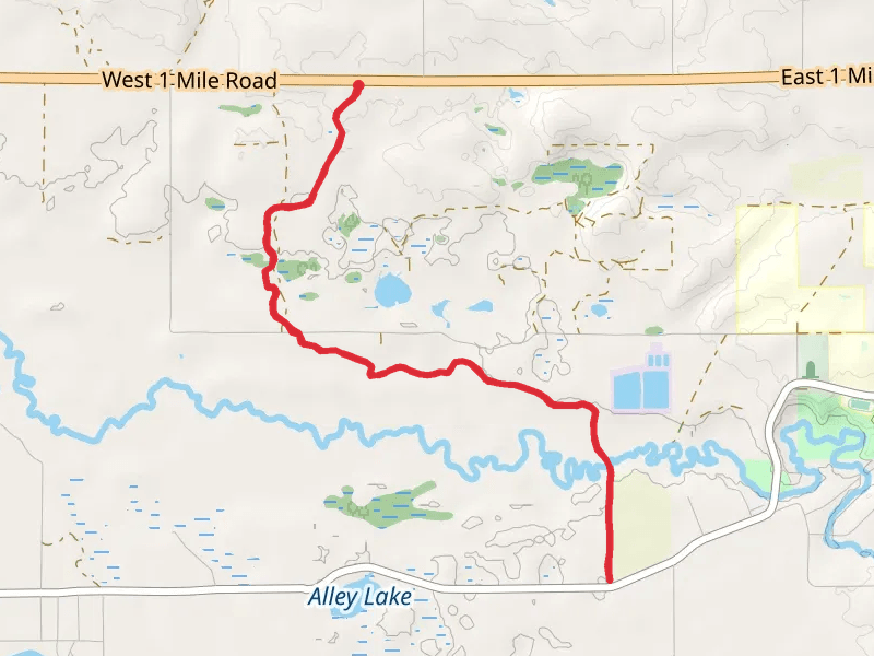 North Country National Scenic Trail - West 1 Mile Road
