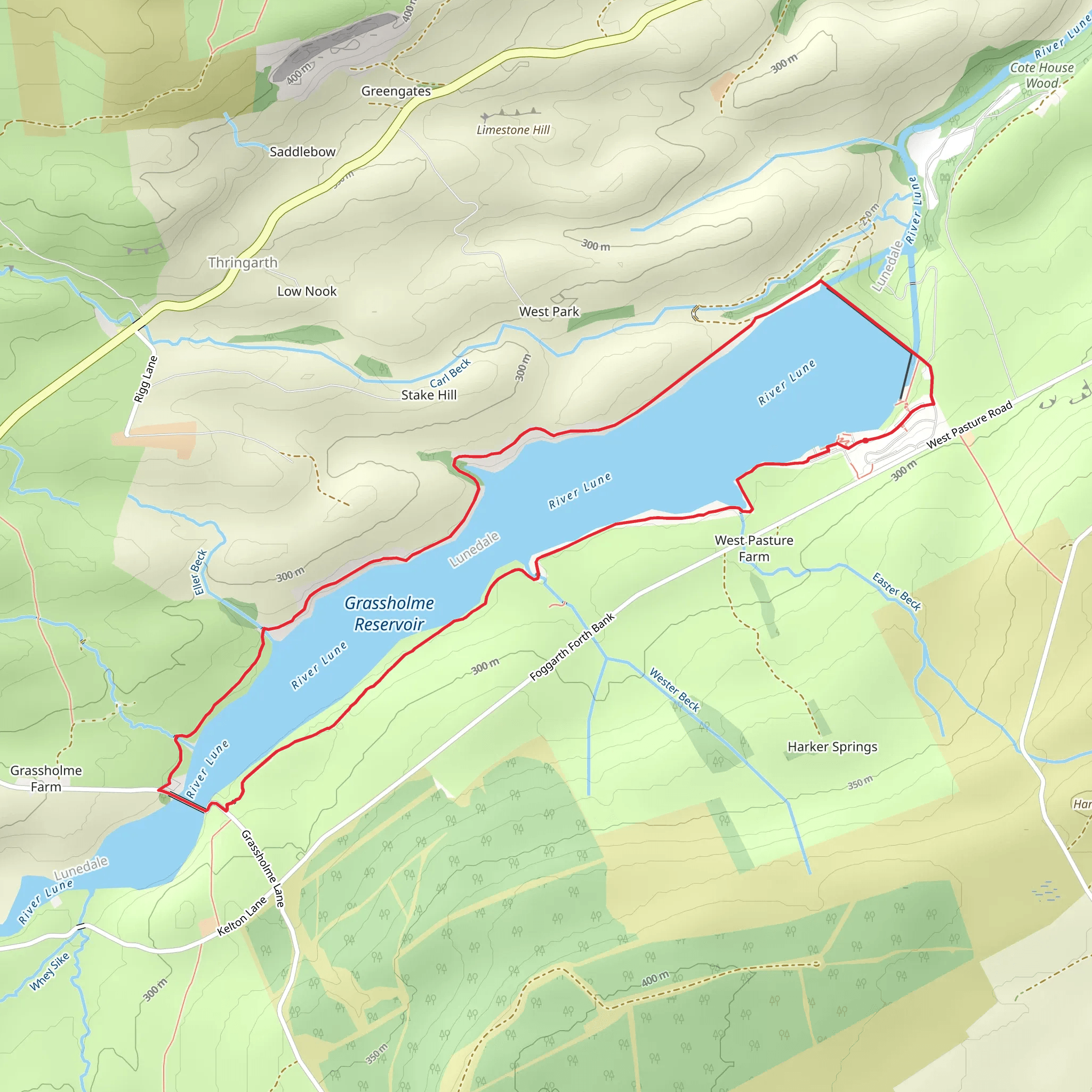 Grassholme circular mobile static map