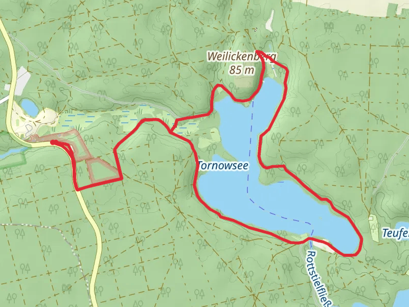 Tornowsee via Fontanewanderweg