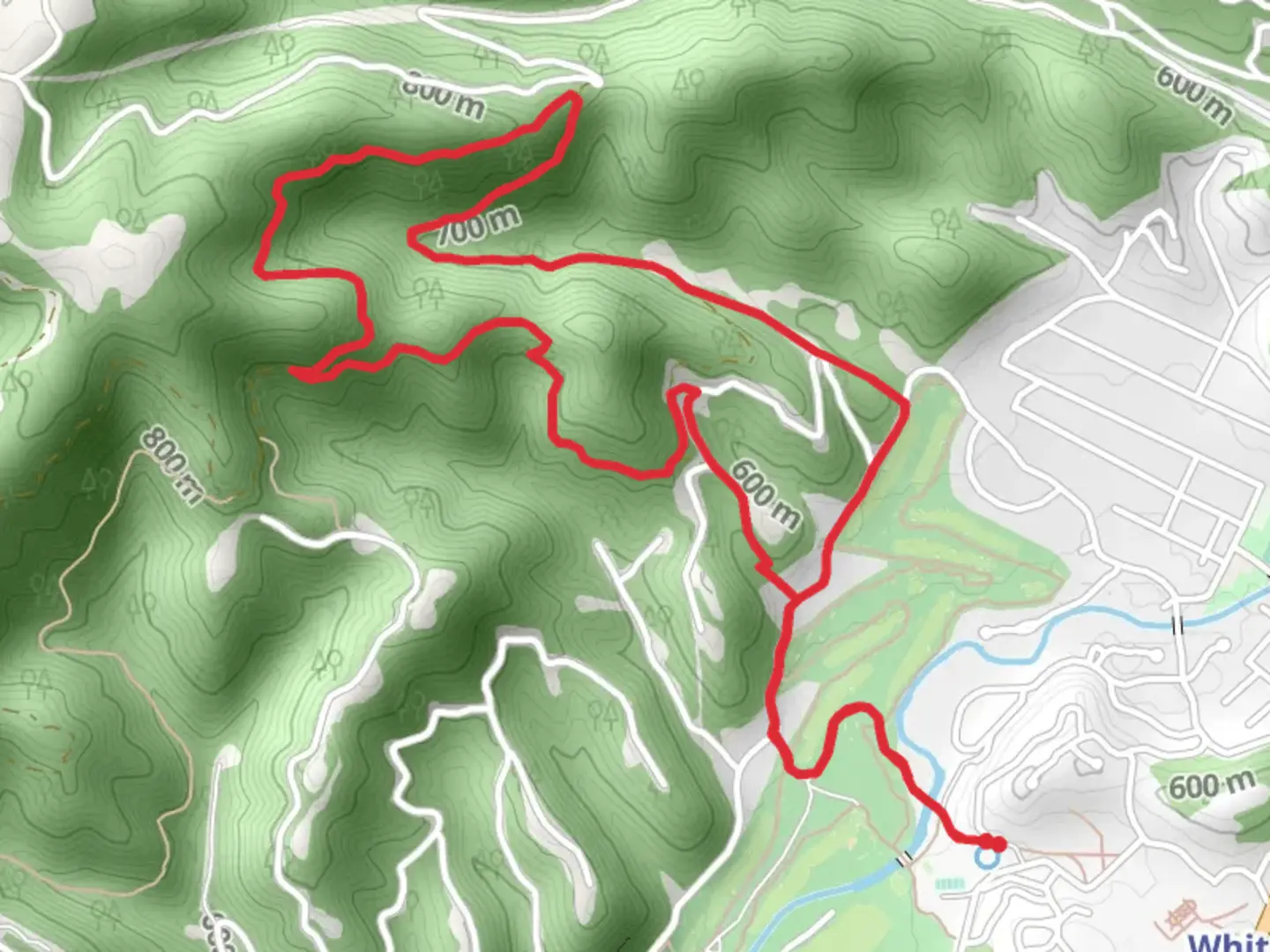 An image depicting the trail The Greenbrier - The Old White TPC Loop Walk and its surrounding area.