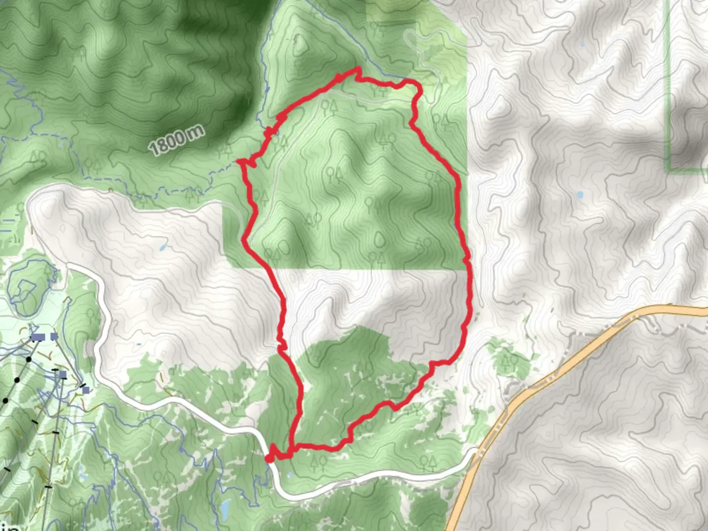 An image depicting the trail Wheeler Creek Middle and East Fork Trail and its surrounding area.