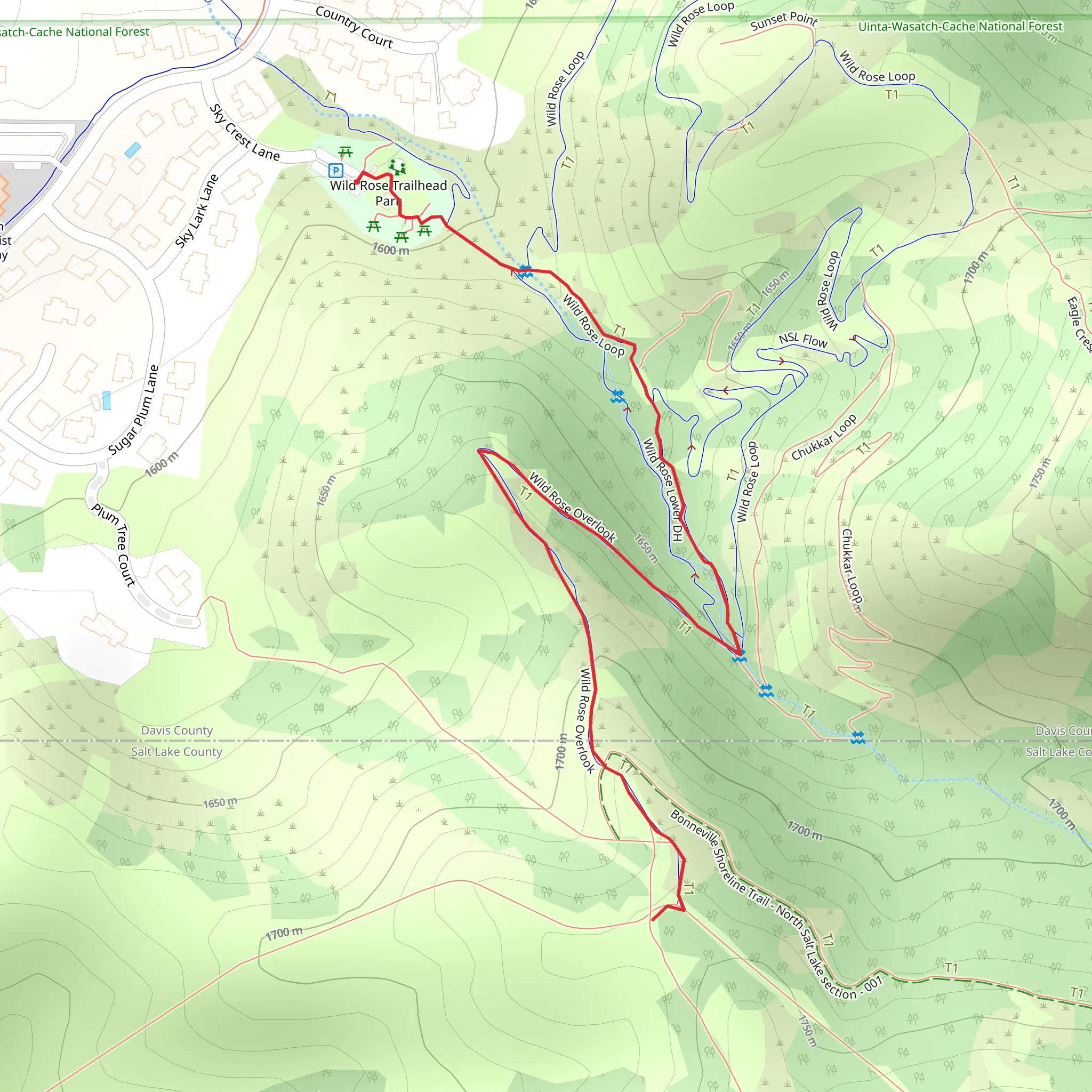 Wild Rose Overlook mobile static map