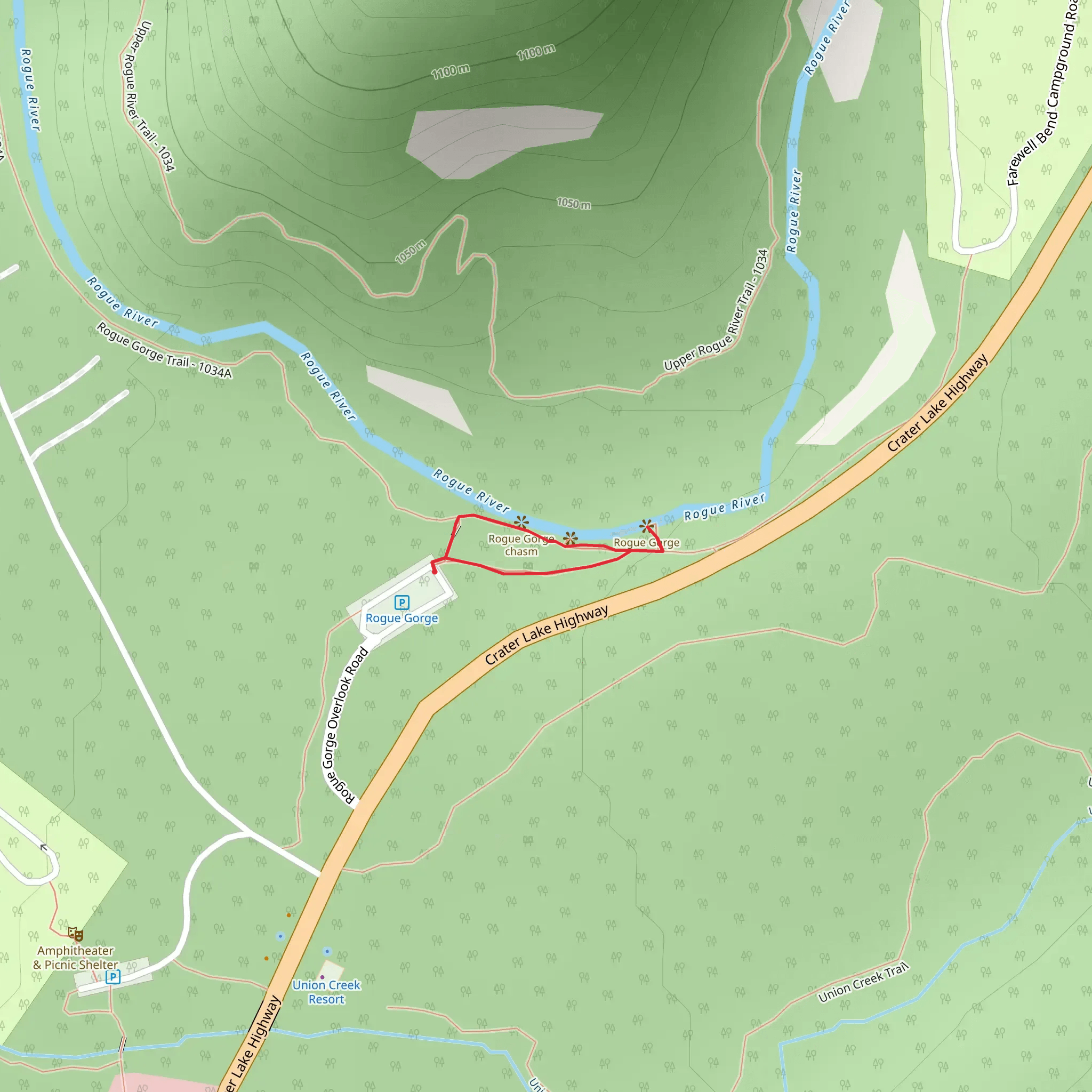Rogue River View Loop mobile static map