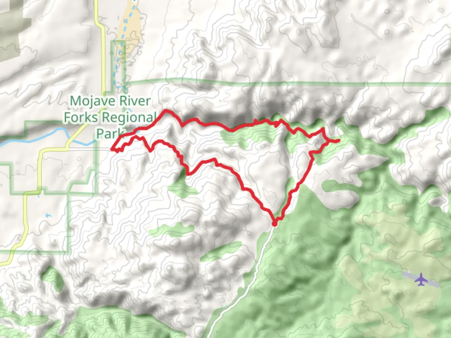 An image depicting the trail Bradford Ridge Path and PCT Loop and its surrounding area.
