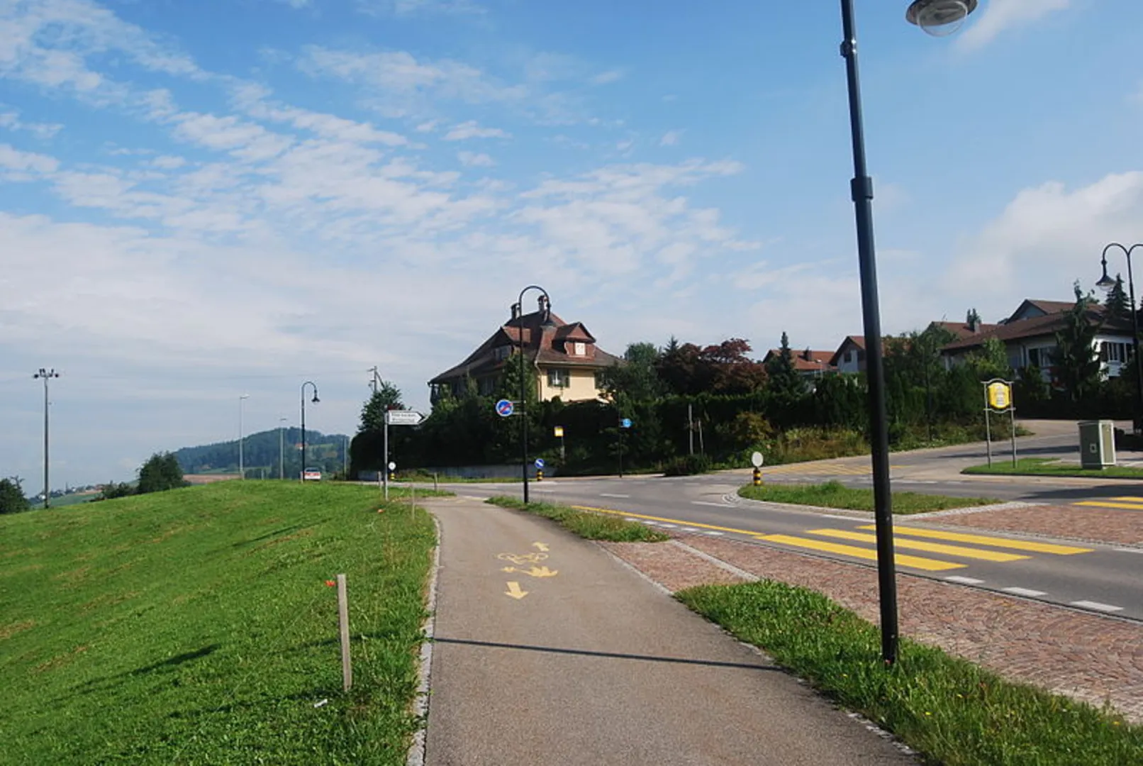 An image depicting the trail Nebikon - Ebersecken - Fischbach and its surrounding area.