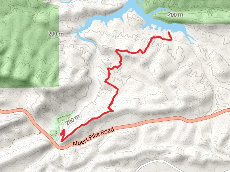 Lake Ouachita Vista Trail via Charlton Trail