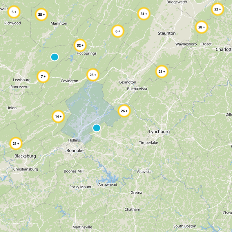 Botetourt County Static Map