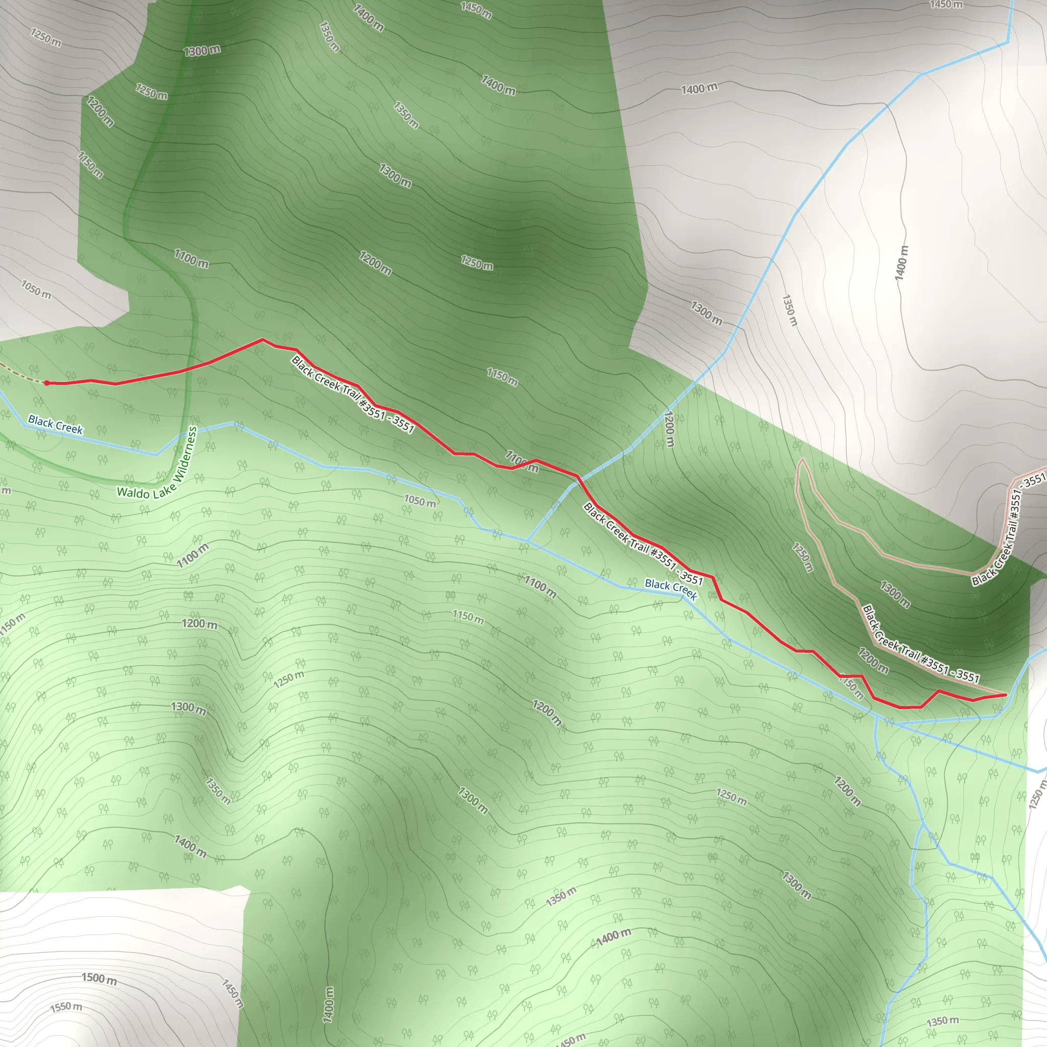 Black Creek Trail mobile static map