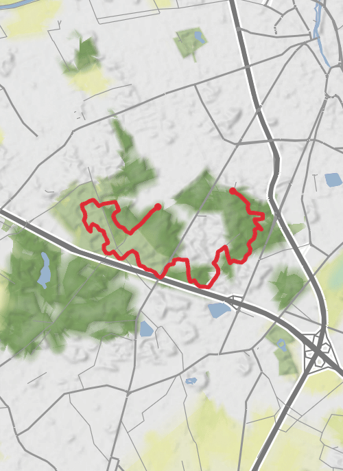 Wandelronde van Vlaanderen 421–425 - aug 17 mobile static map