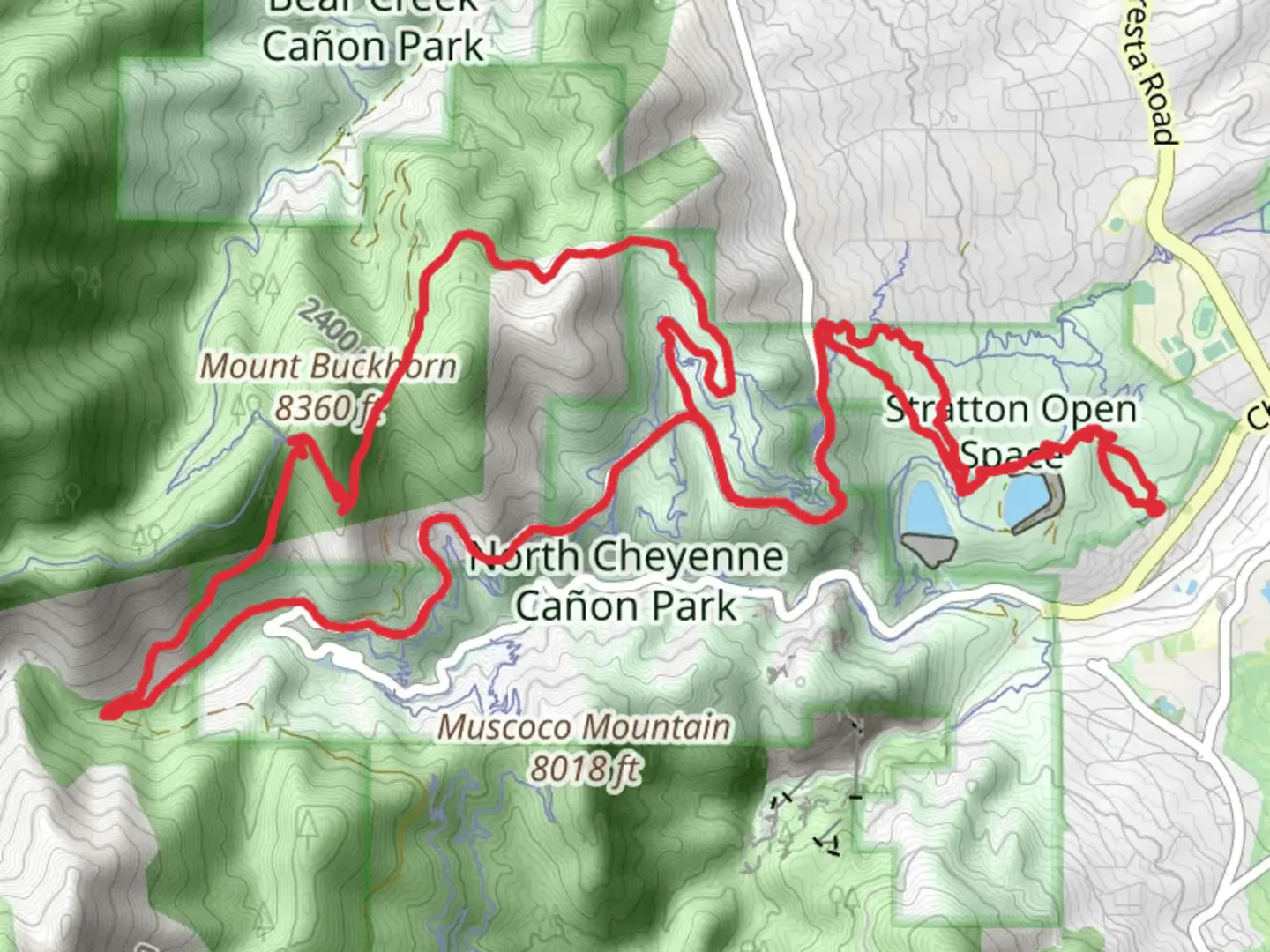 An image depicting the trail Jack Trail and Ridge Loop Trail and its surrounding area.