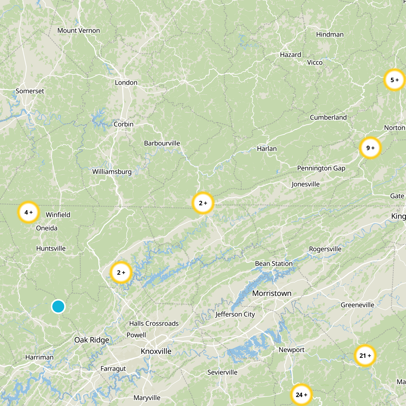 Bell County Static Map