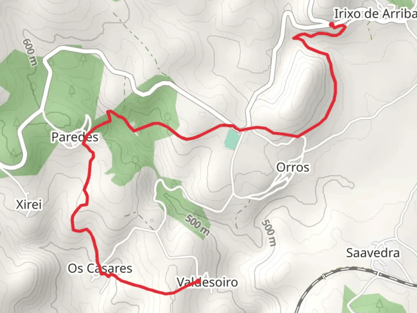 An image depicting the trail PR G 189 Ruta dos Castros do Irixo and its surrounding area.