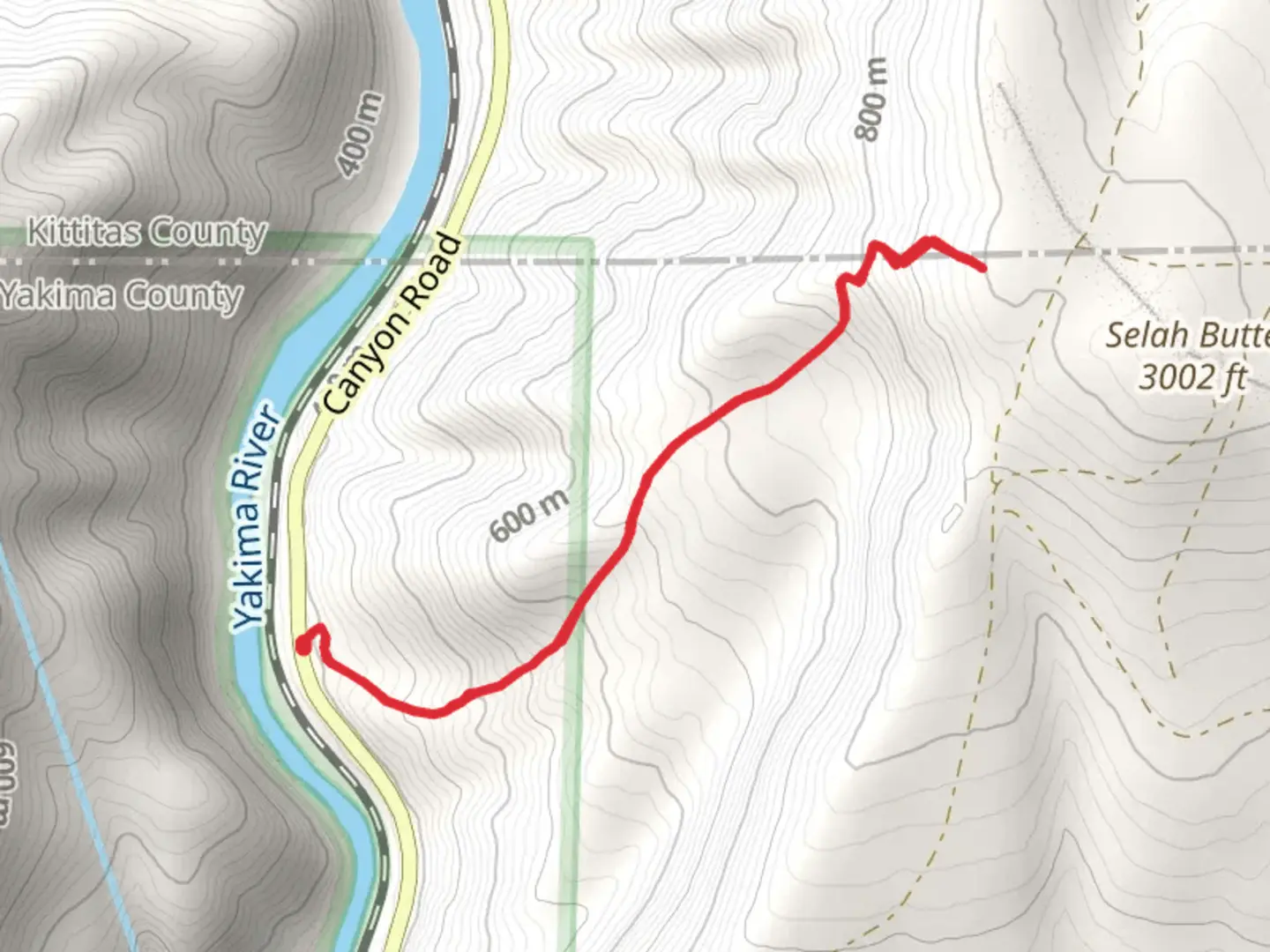 An image depicting the trail Selah Butte Trail and its surrounding area.