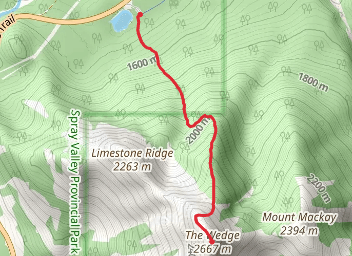 The Wedge mobile static map