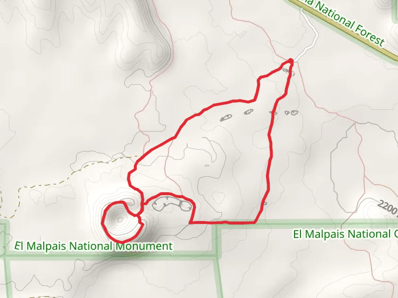 Cinder Cone Rim and El Calderon Trail Loop