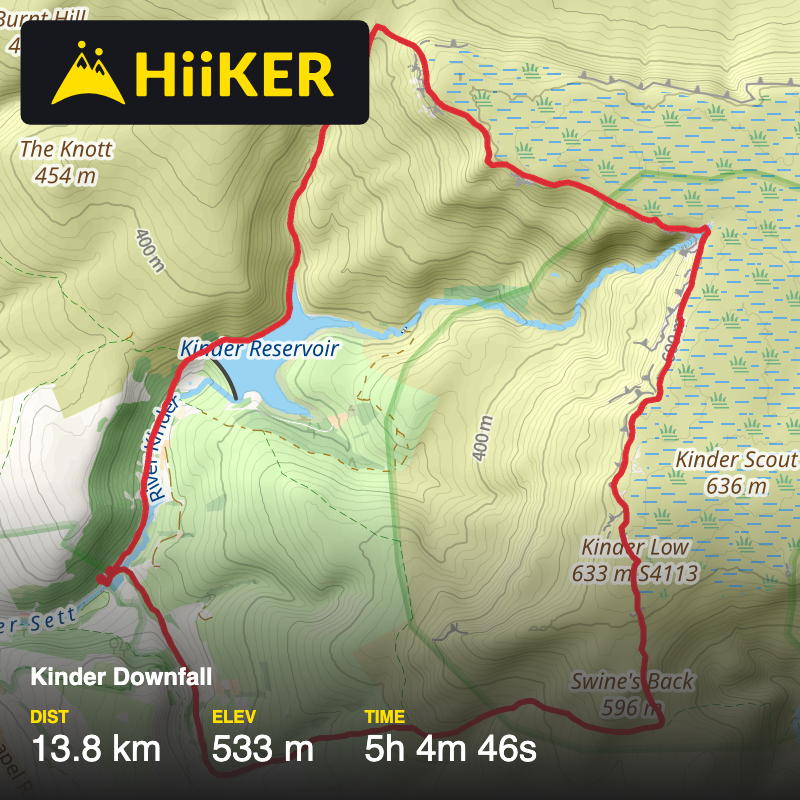 A map preview of the recording Kinder Downfall.