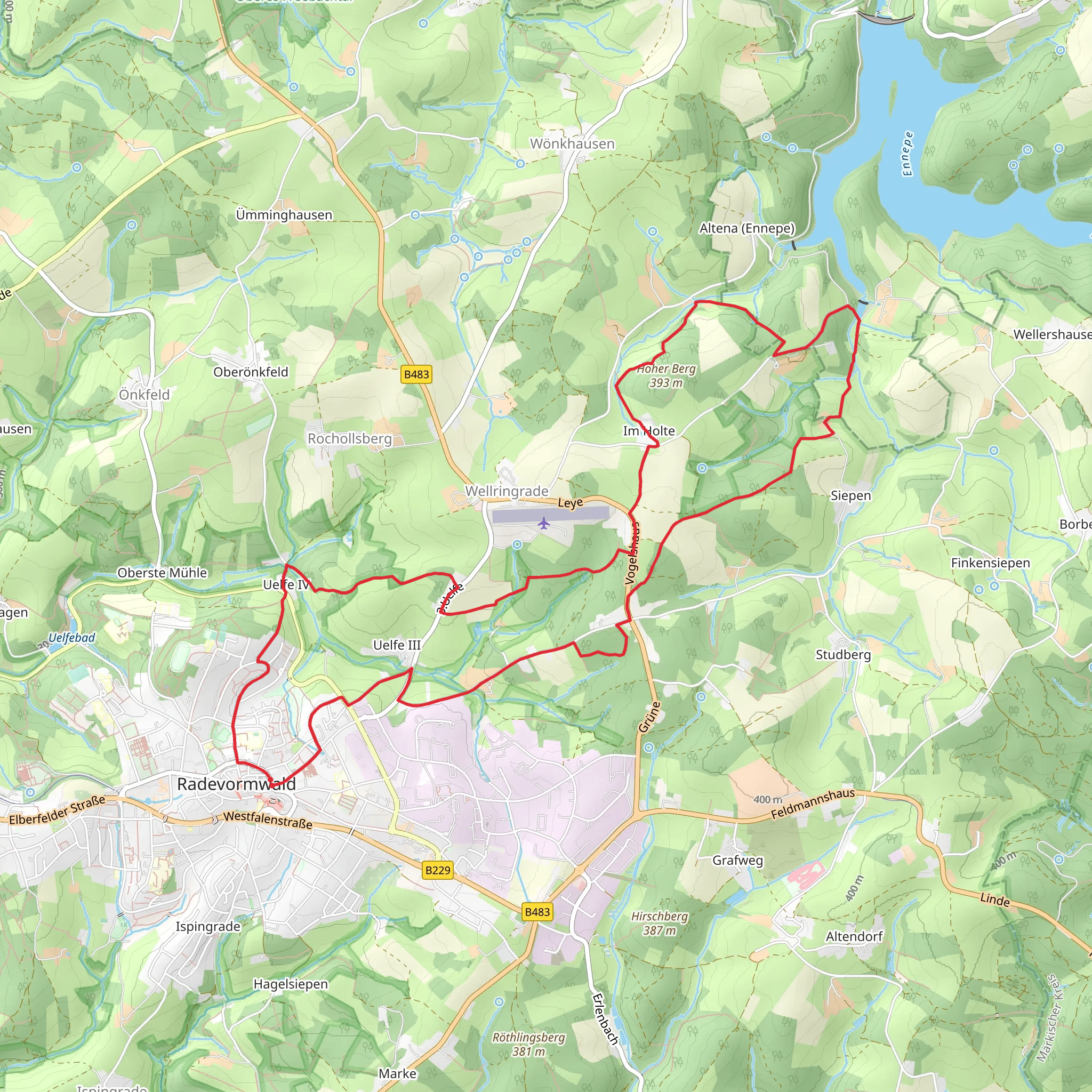 Lifeness Rundweg Loop mobile static map