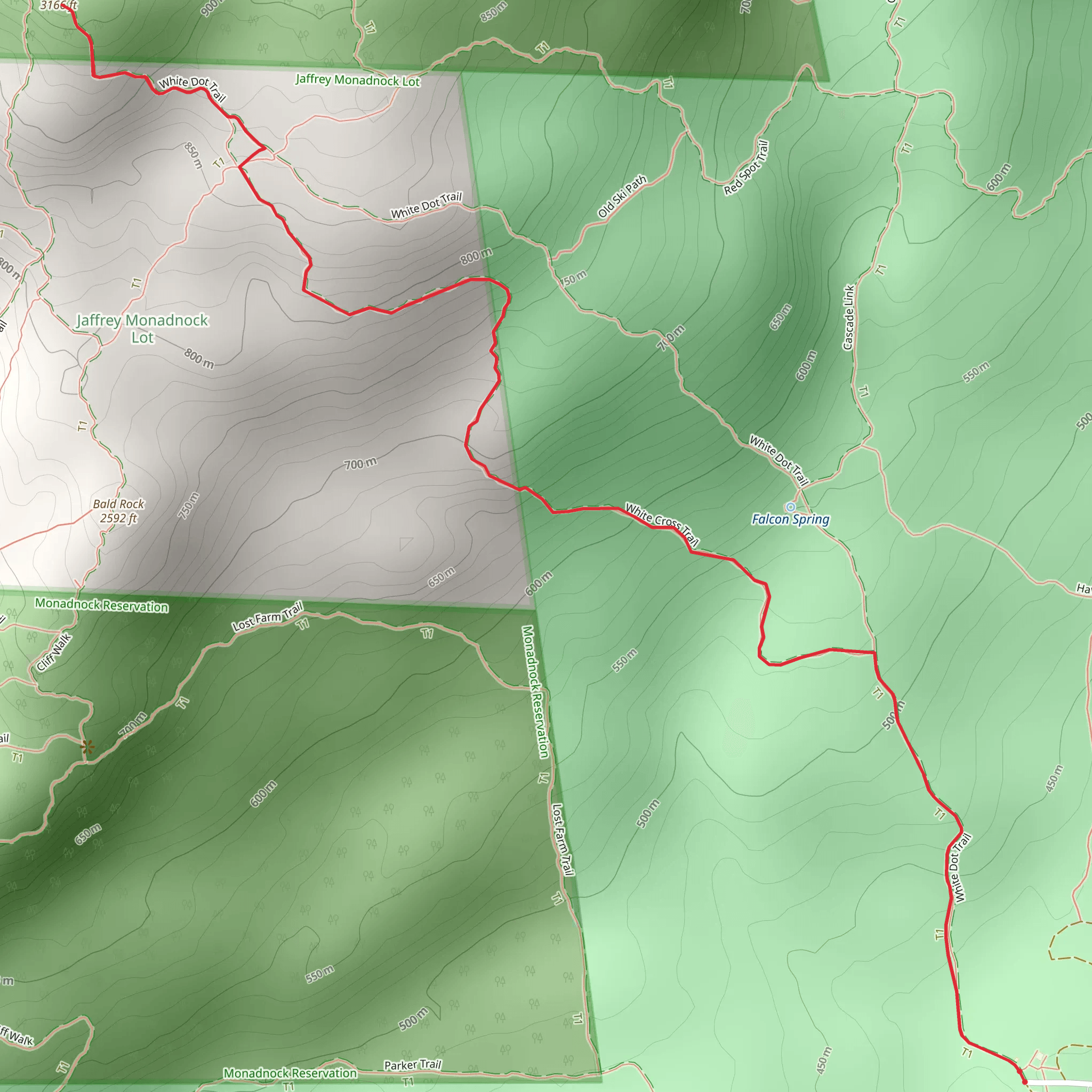 Mount Monadnock from Poole Road mobile static map
