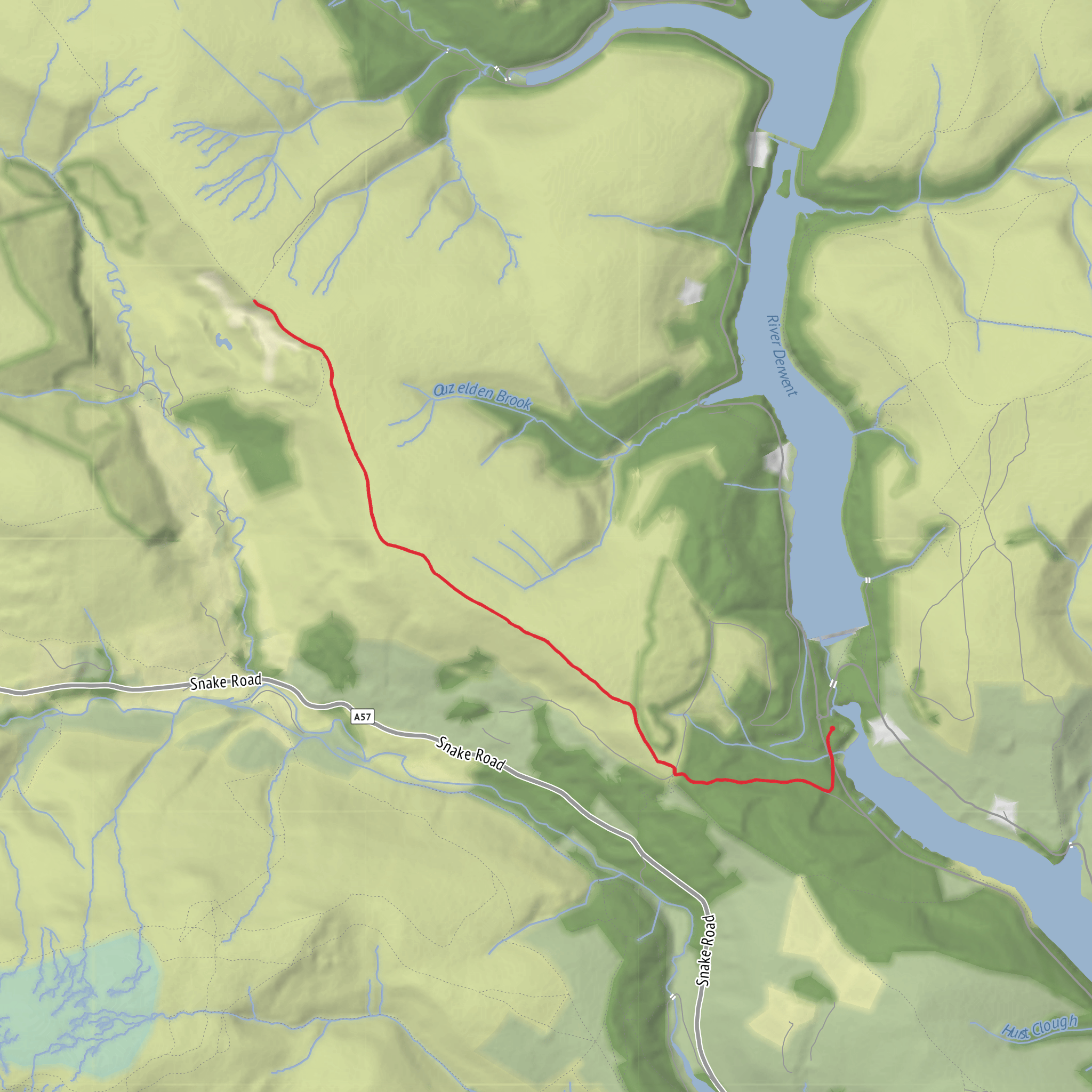 Alport Castles Walk mobile static map