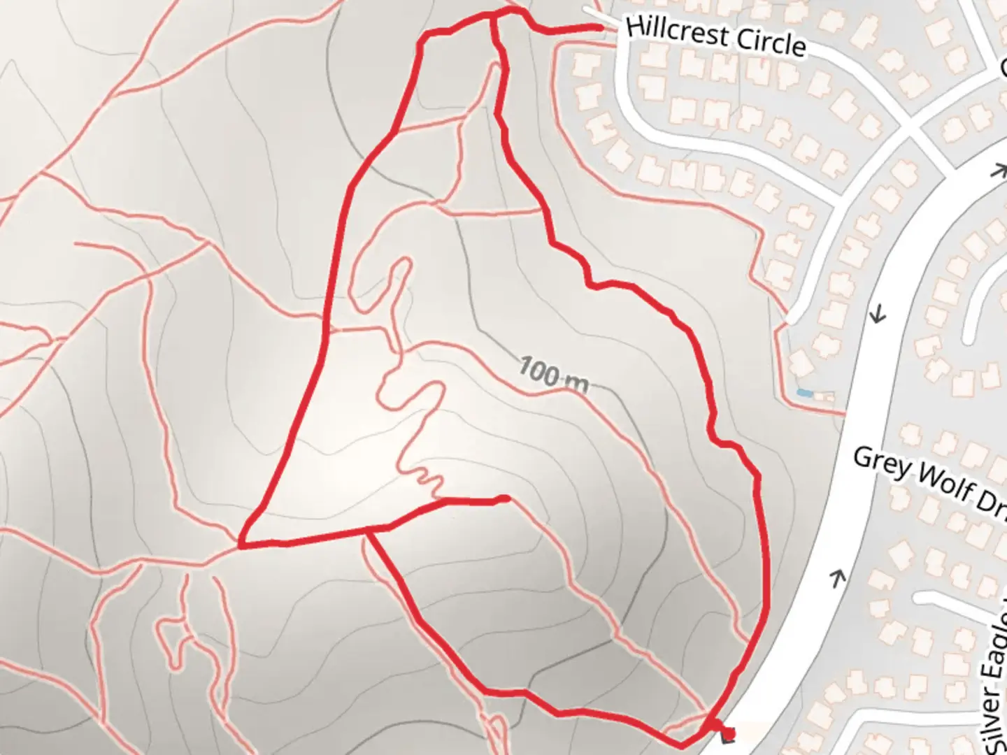 An image depicting the trail Vaca Valley Parkway Loop and its surrounding area.