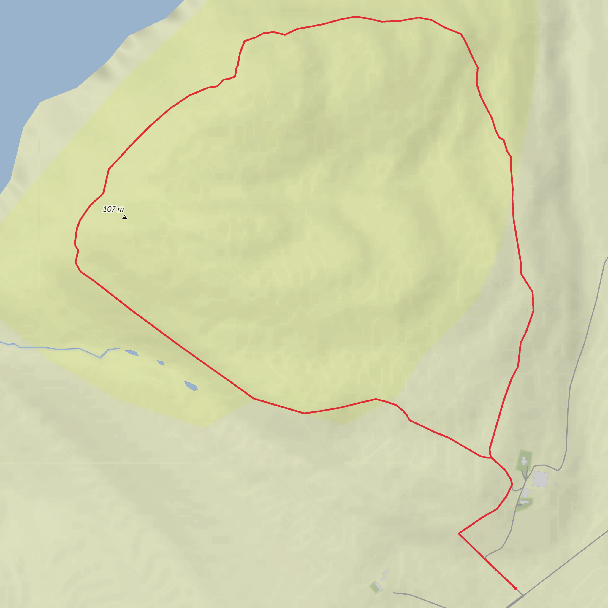 Rousay – Faraclett Head Loop mobile static map