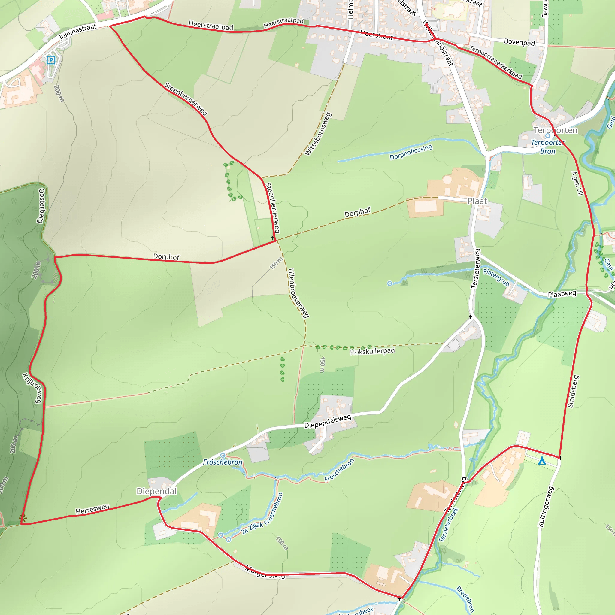 Diependal Loop mobile static map