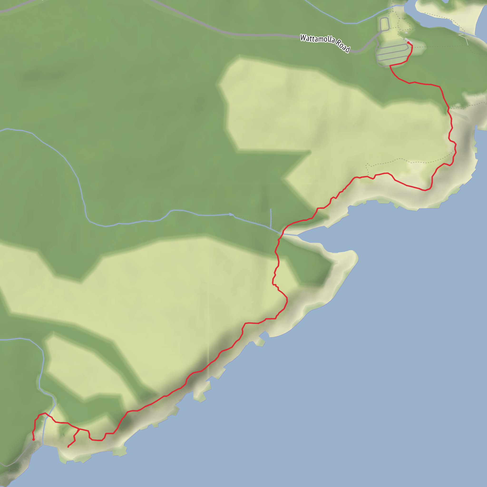 Royal National Park - Eagle Rock and Garie Beach mobile static map