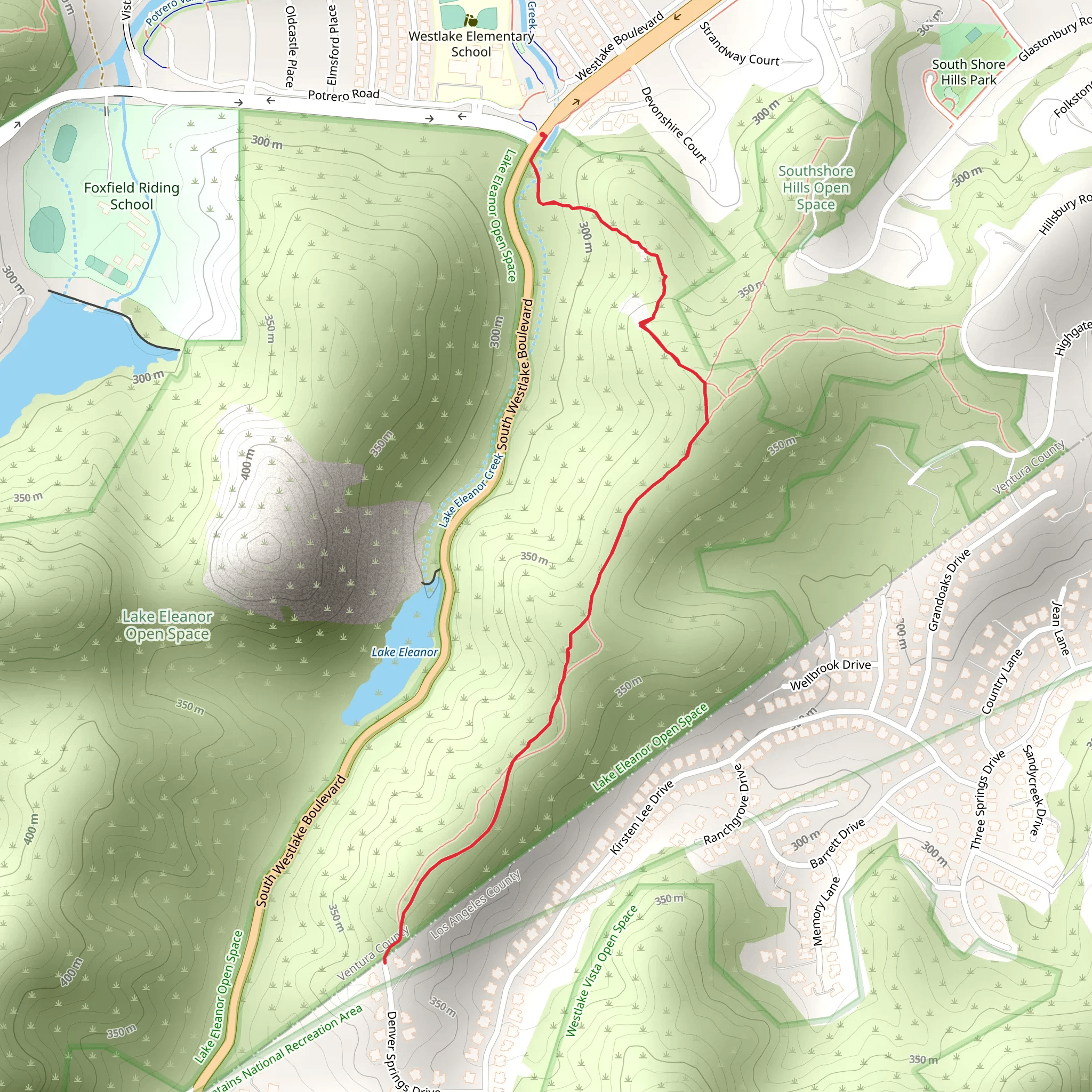 South Westlake Boulevard mobile static map