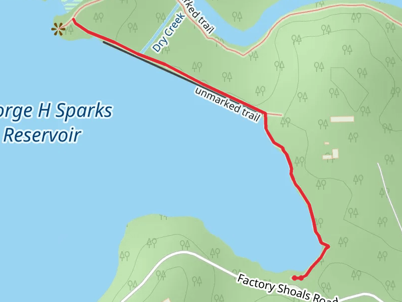 George H Sparks Reservoir - Unmarkrd Trail